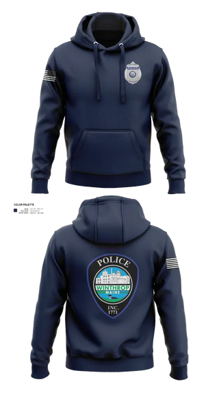 Hoodie, Winthrop Police Department, Police, Teamtime, Team time, sublimation, custom sports apparel, team uniforms, spirit wear, spiritwear, sports uniforms, custom shirts, team store, custom team store, fundraiser sports, apparel fundraiser