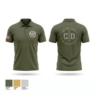 Short Sleeve Performance Polo, Houston County AL CID, Police, Teamtime, Team time, sublimation, custom sports apparel, team uniforms, spirit wear, spiritwear, sports uniforms, custom shirts, team store, custom team store, fundraiser sports, apparel fundraiser