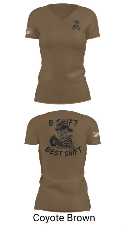 812 CES (B shift) 21761053 Women's Short Sleeve V-neck Shirt - 8
