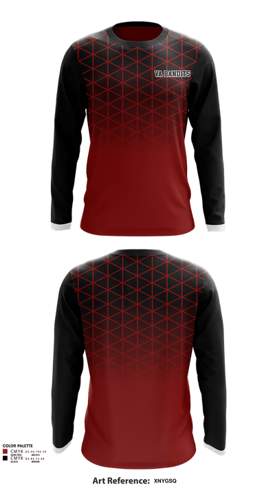Va bandits 5373012 Long Sleeve Performance Shirt 1