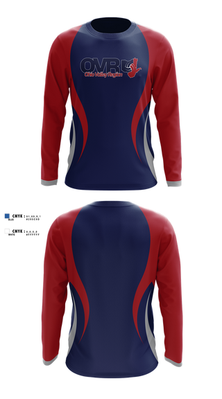 Long Sleeve Performance Shirt, Ohio Valley Region Volleyball, Women's Volleyball, Teamtime, Team time, sublimation, custom sports apparel, team uniforms, spirit wear, spiritwear, sports uniforms, custom shirts, team store, custom team store, fundraiser sports, apparel fundraiser