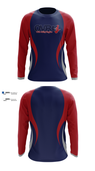 Ohio Valley Region Volleyball 78504074 Long Sleeve Performance Shirt 1
