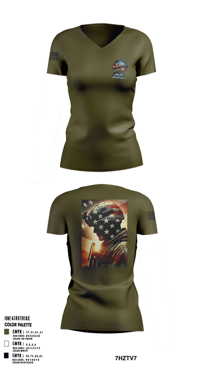 Bob 89432911 Women's Short Sleeve V-neck Shirt - 1