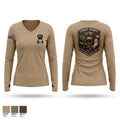 B-4 Women's Long Sleeve V-neck Shirt - 1