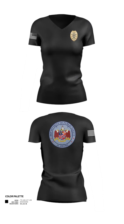 Elite Guardians 6207270 Women's Short Sleeve V-neck Shirt - 21