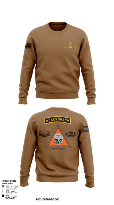 1st PLT B Co 1-173IN 18514147 Crew Neck Sweatshirt - 23