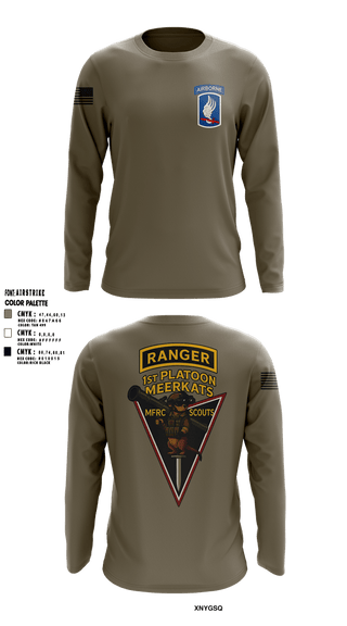 Long Sleeve Performance Shirt, MFRC 173rd, Army, Teamtime, Team time, sublimation, custom sports apparel, team uniforms, spirit wear, spiritwear, sports uniforms, custom shirts, team store, custom team store, fundraiser sports, apparel fundraiser