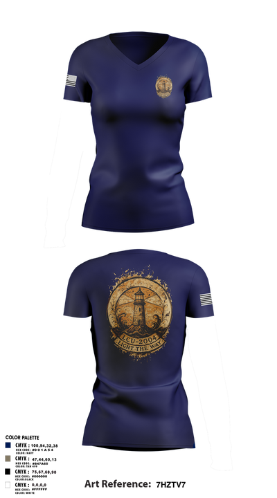 LCU-2004 59546896 Women's Short Sleeve V-neck Shirt - 18
