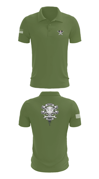1-320th FAR FOX CO 66582202 Short Sleeve Performance Polo - 47