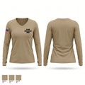 2D MP Detachment MWD Women's Long Sleeve V-neck Shirt - 1