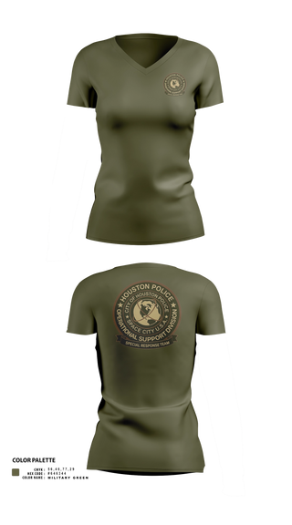 Womens Short Sleeve Vneck Shirt, Special Response Team, Police, Teamtime, Team time, sublimation, custom sports apparel, team uniforms, spirit wear, spiritwear, sports uniforms, custom shirts, team store, custom team store, fundraiser sports, apparel fundraiser