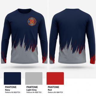 Long Sleeve Performance Shirt, North Conway Fire Department, Fire Department, Teamtime, Team time, sublimation, custom sports apparel, team uniforms, spirit wear, spiritwear, sports uniforms, custom shirts, team store, custom team store, fundraiser sports, apparel fundraiser