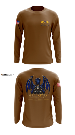 Long Sleeve Performance Shirt, 460 Chemical Company, National Guard, Teamtime, Team time, sublimation, custom sports apparel, team uniforms, spirit wear, spiritwear, sports uniforms, custom shirts, team store, custom team store, fundraiser sports, apparel fundraiser