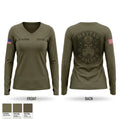 Maytag Maulers Women's Long Sleeve V-neck Shirt - 1