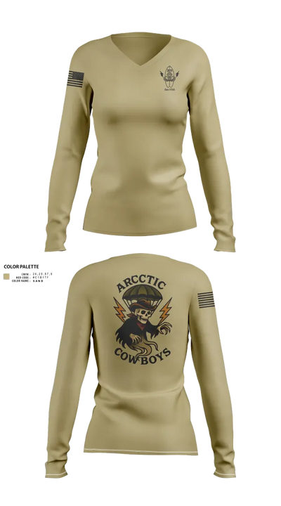 301 76362745 Women's Long Sleeve V-neck Shirt - 24