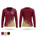 Doss High School Track & Field 65779379 Women's Long Sleeve V-neck Shirt - 1