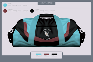 Duffle Bag, Cranes, Spirit Store, Teamtime, Team time, sublimation, custom sports apparel, team uniforms, spirit wear, spiritwear, sports uniforms, custom shirts, team store, custom team store, fundraiser sports, apparel fundraiser