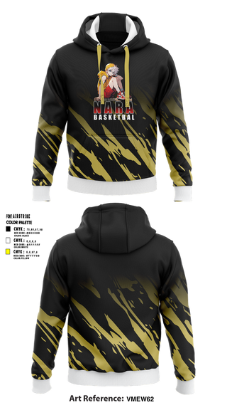 Hoodie, NARA, Men's Basketball, Teamtime, Team time, sublimation, custom sports apparel, team uniforms, spirit wear, spiritwear, sports uniforms, custom shirts, team store, custom team store, fundraiser sports, apparel fundraiser
