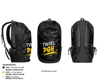 Gear Bag, Twirl PGH, Spirit Store, Teamtime, Team time, sublimation, custom sports apparel, team uniforms, spirit wear, spiritwear, sports uniforms, custom shirts, team store, custom team store, fundraiser sports, apparel fundraiser