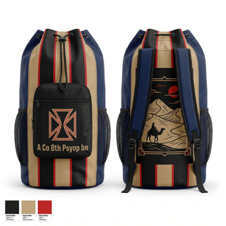 Gear Bag, A Co 8th Psyop bn, Army, Teamtime, Team time, sublimation, custom sports apparel, team uniforms, spirit wear, spiritwear, sports uniforms, custom shirts, team store, custom team store, fundraiser sports, apparel fundraiser