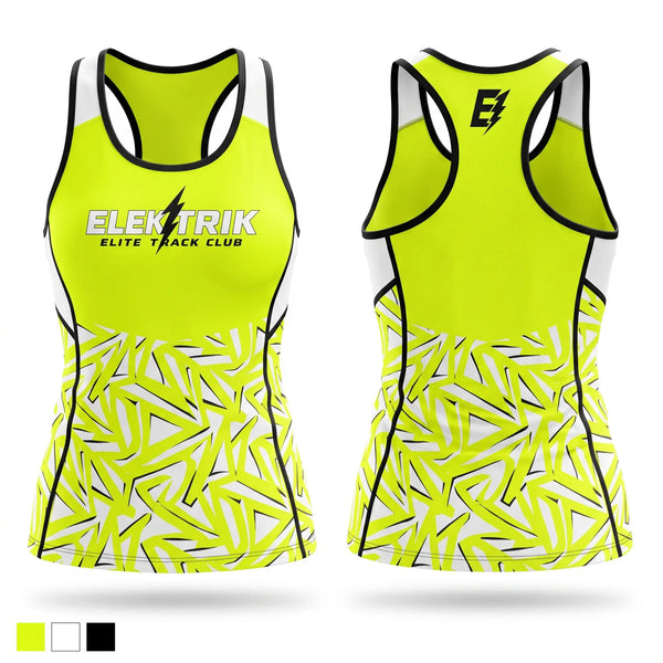 Mens Track Singlet, ELEKTRIK ELITE TRACK CLUB, Track & Field, Teamtime, Team time, sublimation, custom sports apparel, team uniforms, spirit wear, spiritwear, sports uniforms, custom shirts, team store, custom team store, fundraiser sports, apparel fundraiser