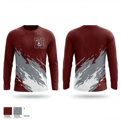Red Bud High School Track & Field 88640383 Long Sleeve Performance Shirt 1