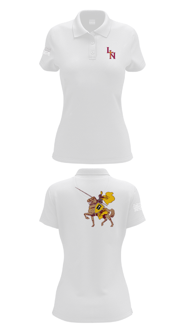 Women's Short Sleeve Performance Polo, Lutheran North High School Volleyball, Women's Volleyball, Teamtime, Team time, sublimation, custom sports apparel, team uniforms, spirit wear, spiritwear, sports uniforms, custom shirts, team store, custom team store, fundraiser sports, apparel fundraiser