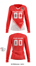 Page High School Volleyball 46442343 Women's Long Sleeve V-neck Shirt - 41