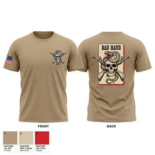 Old School Cotton Feel Shirt, Bad Hand, Army, Teamtime, Team time, sublimation, custom sports apparel, team uniforms, spirit wear, spiritwear, sports uniforms, custom shirts, team store, custom team store, fundraiser sports, apparel fundraiser