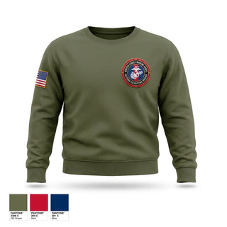 Crew Neck Sweatshirt, Eastern Recruiting Region, Marines, Teamtime, Team time, sublimation, custom sports apparel, team uniforms, spirit wear, spiritwear, sports uniforms, custom shirts, team store, custom team store, fundraiser sports, apparel fundraiser