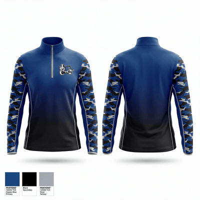 Jefferson Davis County High School Track & Field 533121 Quarter Zip Jacket - 1
