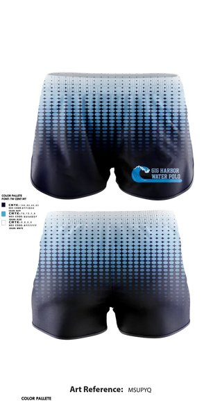 Womens Shorts, Gig Harbor Water Polo, Water Polo, Teamtime, Team time, sublimation, custom sports apparel, team uniforms, spirit wear, spiritwear, sports uniforms, custom shirts, team store, custom team store, fundraiser sports, apparel fundraiser