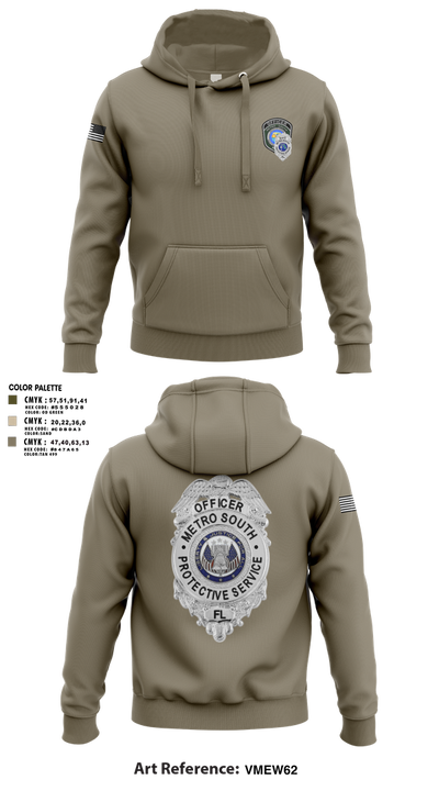 METRO SOUTH PROTECTIVE SERVICE 25947378 Hoodie - 3