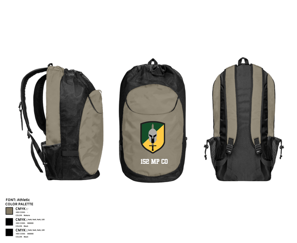 Gear Bag, 152 mp co, Army, Teamtime, Team time, sublimation, custom sports apparel, team uniforms, spirit wear, spiritwear, sports uniforms, custom shirts, team store, custom team store, fundraiser sports, apparel fundraiser