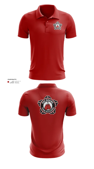 Short Sleeve Performance Polo, ROC Boxing, Wrestling, Teamtime, Team time, sublimation, custom sports apparel, team uniforms, spirit wear, spiritwear, sports uniforms, custom shirts, team store, custom team store, fundraiser sports, apparel fundraiser