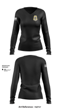 Diplomatic Security Service 88082914 Women's Long Sleeve V-neck Shirt - 101