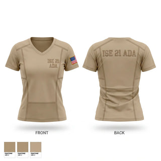 Womens Short Sleeve Vneck Shirt, ISE 2-1 ADA, Army, Teamtime, Team time, sublimation, custom sports apparel, team uniforms, spirit wear, spiritwear, sports uniforms, custom shirts, team store, custom team store, fundraiser sports, apparel fundraiser