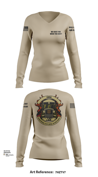 NCCM 21796707 Women's Long Sleeve V-neck Shirt - 103
