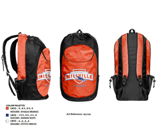 Gear Bag, Millville Thunderbolts Field Hockey, Field Hockey, Teamtime, Team time, sublimation, custom sports apparel, team uniforms, spirit wear, spiritwear, sports uniforms, custom shirts, team store, custom team store, fundraiser sports, apparel fundraiser
