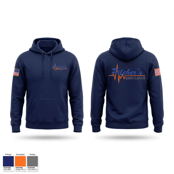 Hoodie, Pilchers Ambulance Service, EMS/EMT, Teamtime, Team time, sublimation, custom sports apparel, team uniforms, spirit wear, spiritwear, sports uniforms, custom shirts, team store, custom team store, fundraiser sports, apparel fundraiser