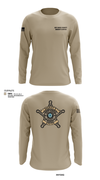 Jeff Davis County Sheriff’s Office 26513372 Long Sleeve Performance Shirt 1