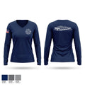Station 151 Women's Long Sleeve V-neck Shirt - 1
