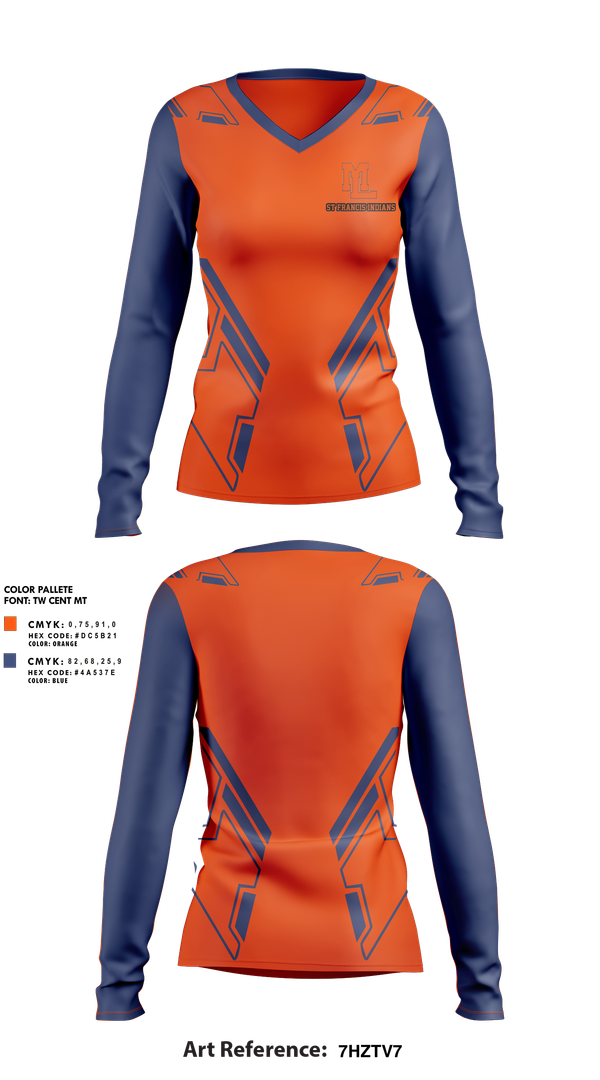 Womens Long Sleeve Vneck Shirt, Mountain Lakes Volleyball, Women's Volleyball, Teamtime, Team time, sublimation, custom sports apparel, team uniforms, spirit wear, spiritwear, sports uniforms, custom shirts, team store, custom team store, fundraiser sports, apparel fundraiser
