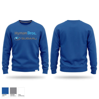 Crew Neck Sweatshirt, Hyman Bros Subaru, , Teamtime, Team time, sublimation, custom sports apparel, team uniforms, spirit wear, spiritwear, sports uniforms, custom shirts, team store, custom team store, fundraiser sports, apparel fundraiser