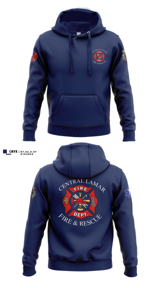 Hoodie, Central Lamar Fire & Rescue, Fire Department, Teamtime, Team time, sublimation, custom sports apparel, team uniforms, spirit wear, spiritwear, sports uniforms, custom shirts, team store, custom team store, fundraiser sports, apparel fundraiser