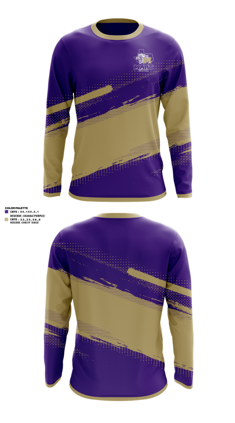 Long Sleeve Performance Shirt, Mart High School Cheer, Cheer, Teamtime, Team time, sublimation, custom sports apparel, team uniforms, spirit wear, spiritwear, sports uniforms, custom shirts, team store, custom team store, fundraiser sports, apparel fundraiser