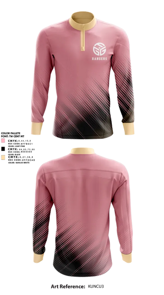 Quarter Zip Jacket, Rangers, Women's Soccer, Teamtime, Team time, sublimation, custom sports apparel, team uniforms, spirit wear, spiritwear, sports uniforms, custom shirts, team store, custom team store, fundraiser sports, apparel fundraiser