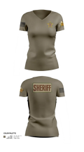 Hudspeth county sheriff office 47128359 Women's Short Sleeve V-neck Shirt - 22