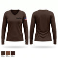 Deputies Women's Long Sleeve V-neck Shirt - 1