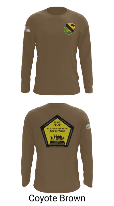 1st Cav 3CR 22311703 Long Sleeve Performance Shirt 6